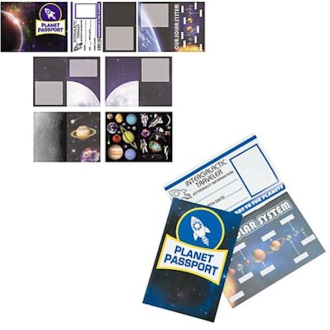 Outer Space Passport Sticker Books