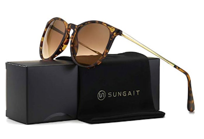 SUNGAIT Vintage Round Sunglasses