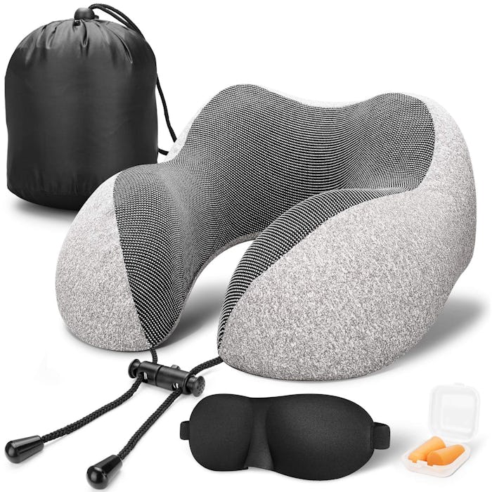 MLVOC Memory Foam Travel Pillow