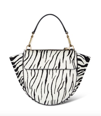 Hortensia Mini Zebra-Print Top Handle Bag