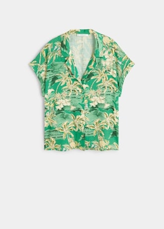 Tropical Print Blouse