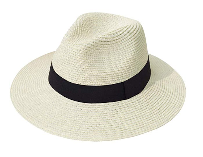 Lanzom Women Wide Brim Straw 