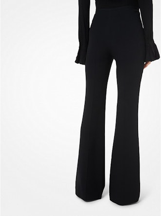 Double Crepe-Sablé Flared Pants