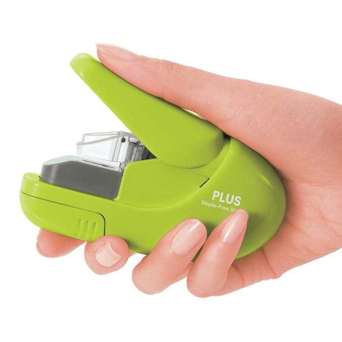 Plus Paper Clinch Staple Free Stapler 