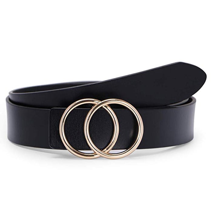 Suosdey Gold Double O-Ring Belt