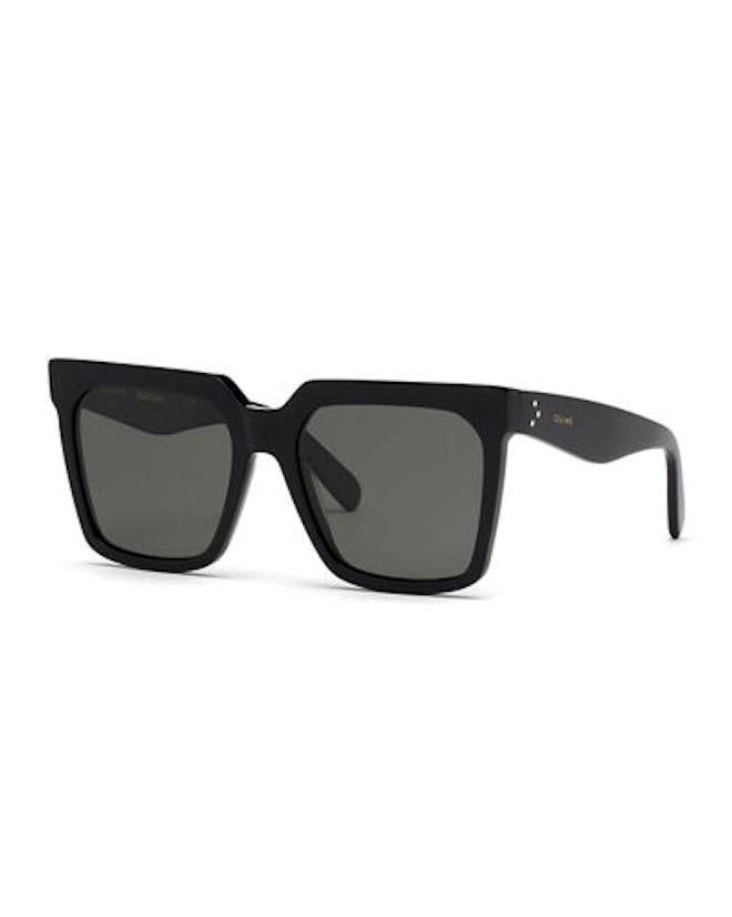 Square Polarized Acetate Sunglasses