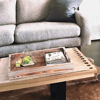 Large Wooden Table Tray
