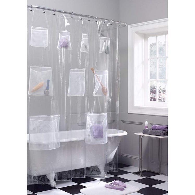 Maytex Mesh Pockets Shower Curtain Liner