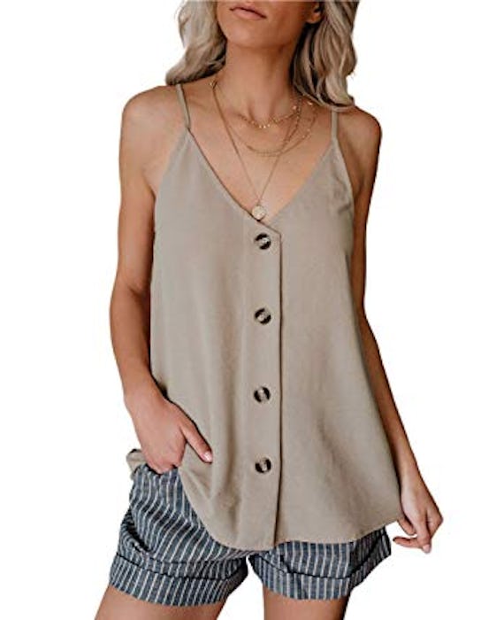 Angerella Botton-Down Tank Top
