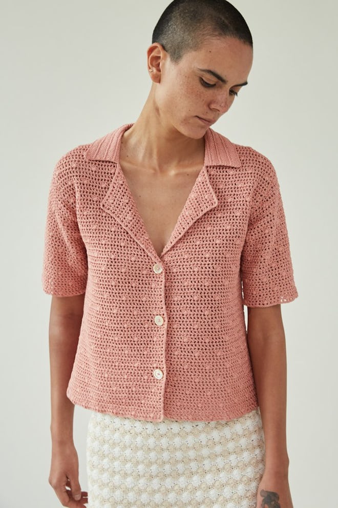 Ripe Top in Blush Lace Crochet