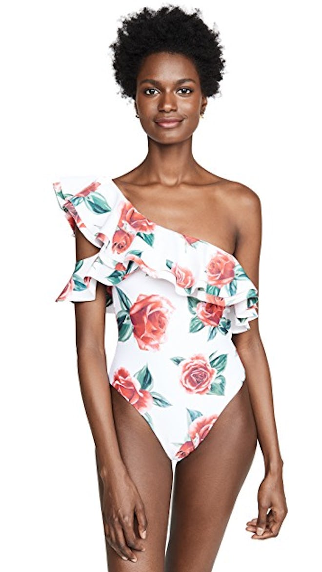 WeWoreWhat Stella One Piece in Roses White