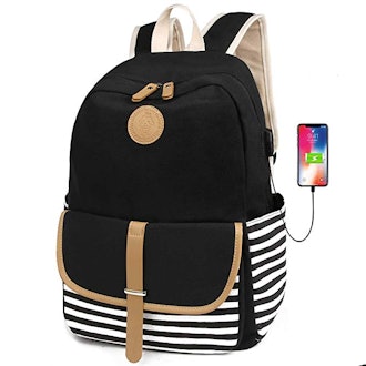 FLYMEI Lightweight Canvas Backpack