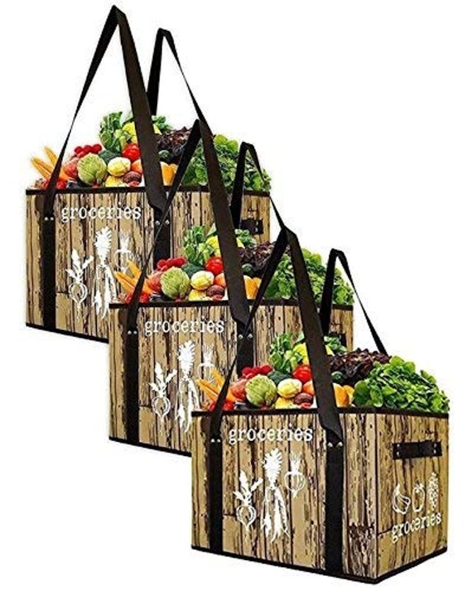 Earthwise Reusable Grocery Bag Set (Set of 3)