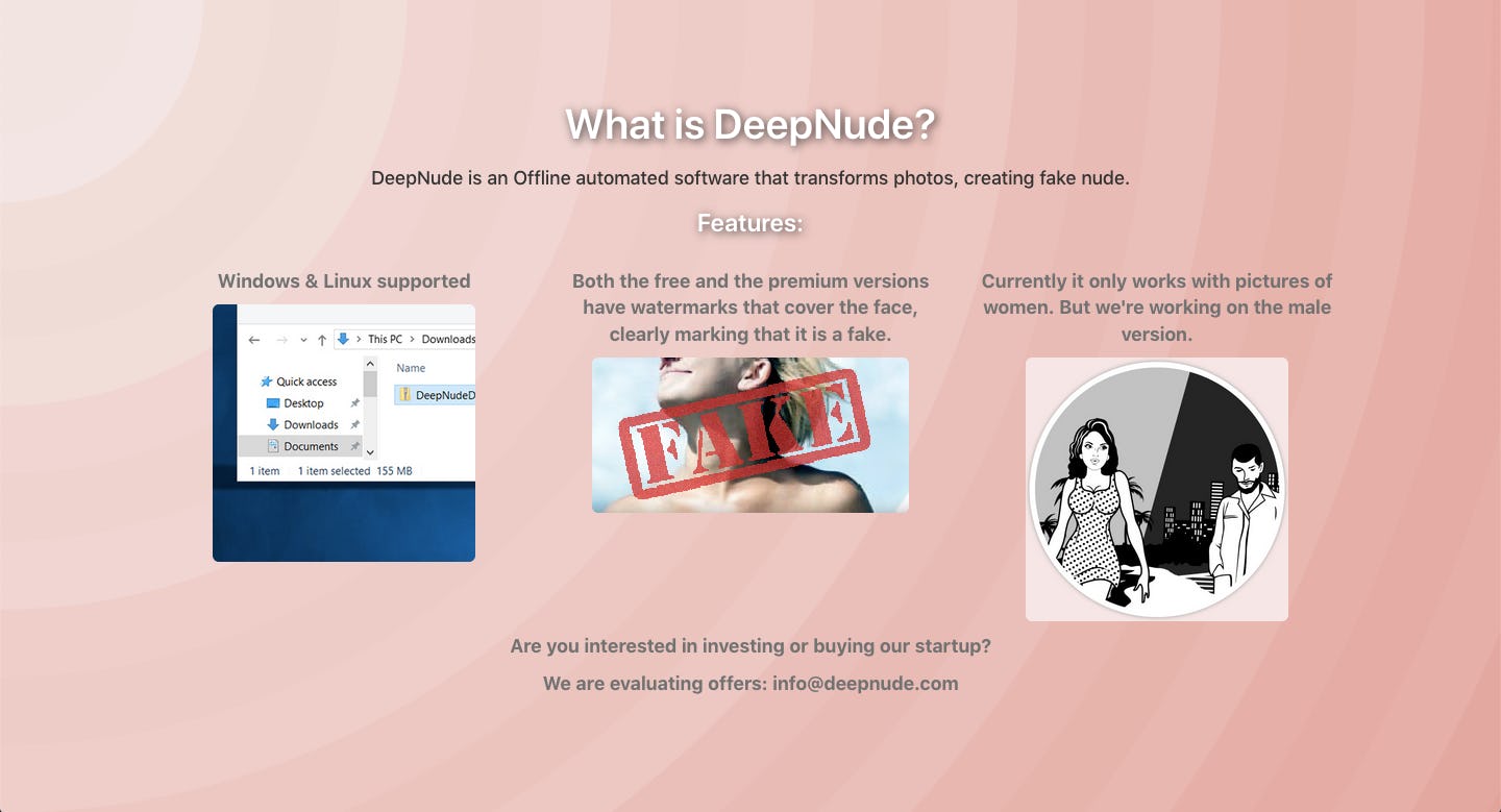 The DeepNude app is the terrifying future of deepfakes