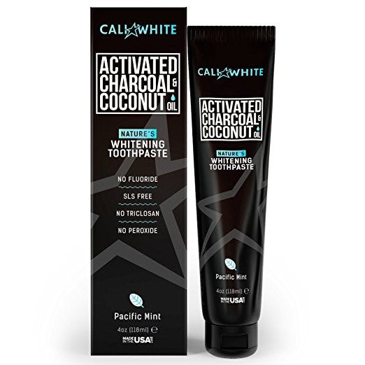 Cali White Activated Charcoal Coconut Toothpaste 