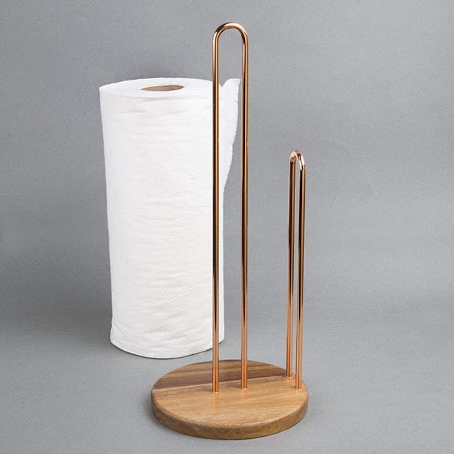 Creative Home Wood and Wire Paper Towel Holder