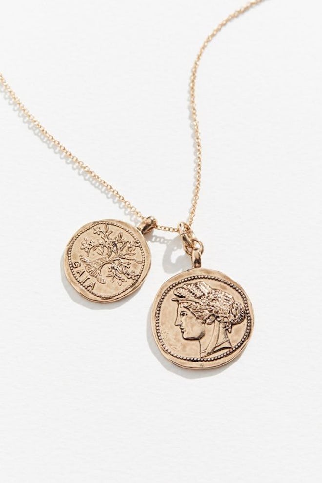 Mia Colona & UO Exclusive Coin Pendant Necklace