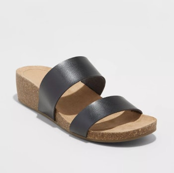 Universal Thread Women's Kerryl Wedge Footbed Slide Sandals