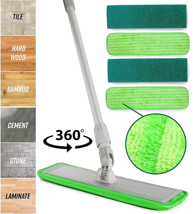 Turbo Microfiber Mop Floor Cleaning System