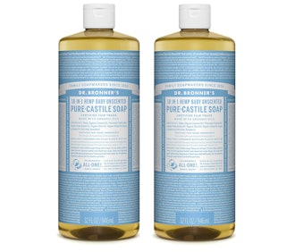 Dr. Bronner’s Baby Unscented Pure Castile Liquid Soap (2-Pack)