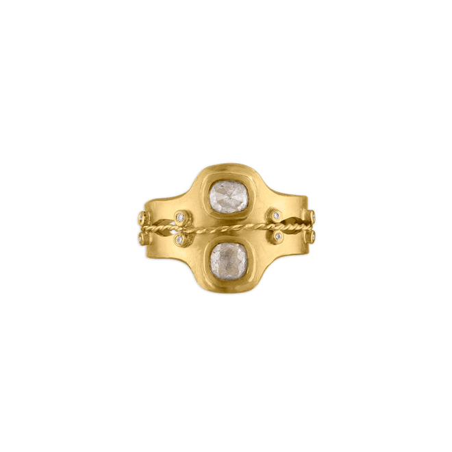 Diamond Double Bezel Ring