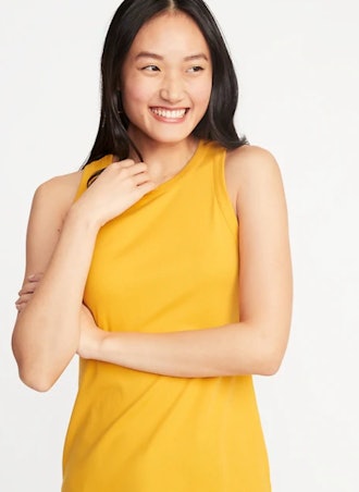 Slim-Fit High-Neck Tank