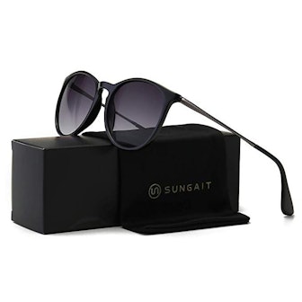 SUNGAIT Vintage Round Sunglasses