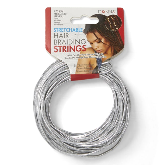 Silver Stretchable Hair Braiding String