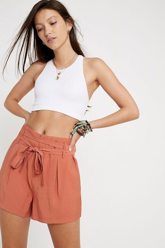 Urban Outfitters Tie Waist Tailored Shorts