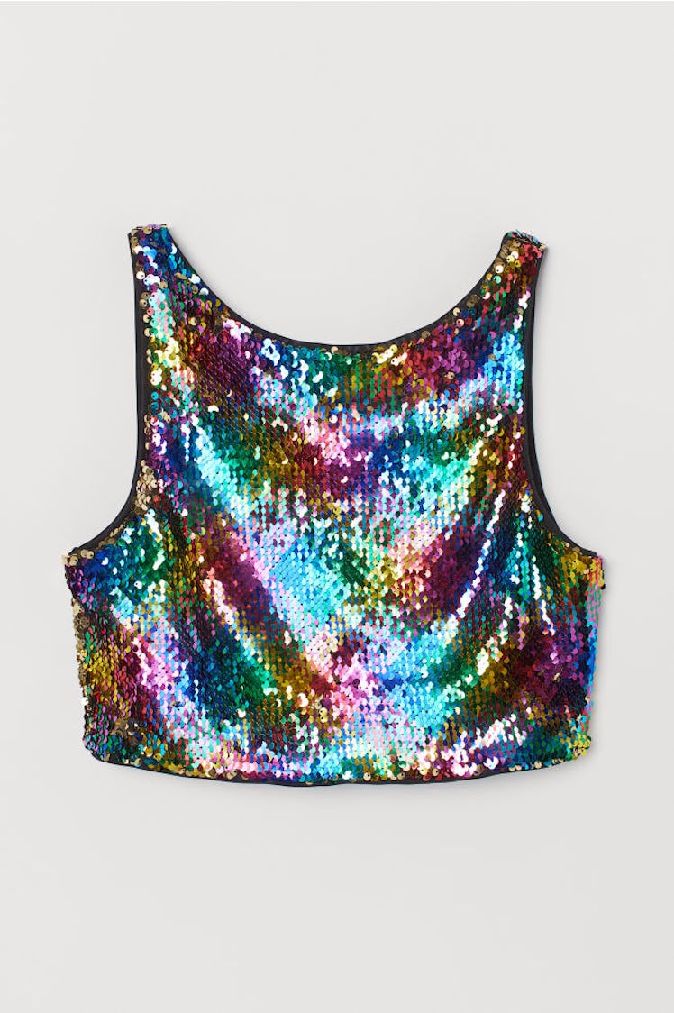 Top with Reversible Sequins