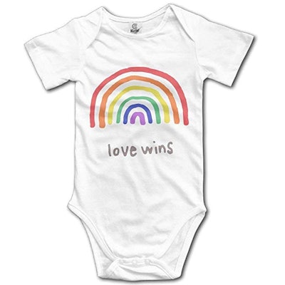 LGBTQIA Pride Love Wins Infant Short Sleeve Bodysuit