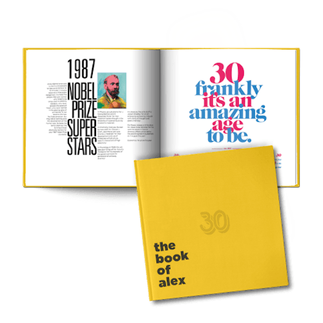 Personalized 30th Birthday Book