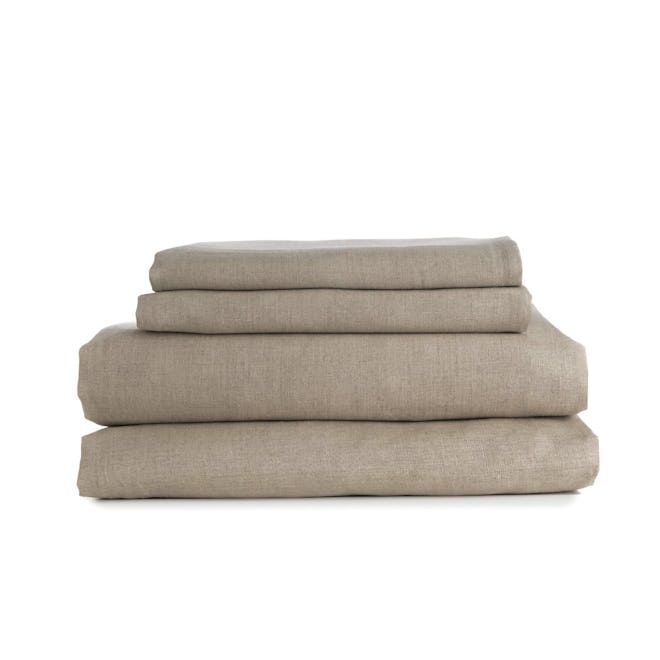 Len Linum Pure Linen Sheets Set With 100% Organic Flax (Full Size)