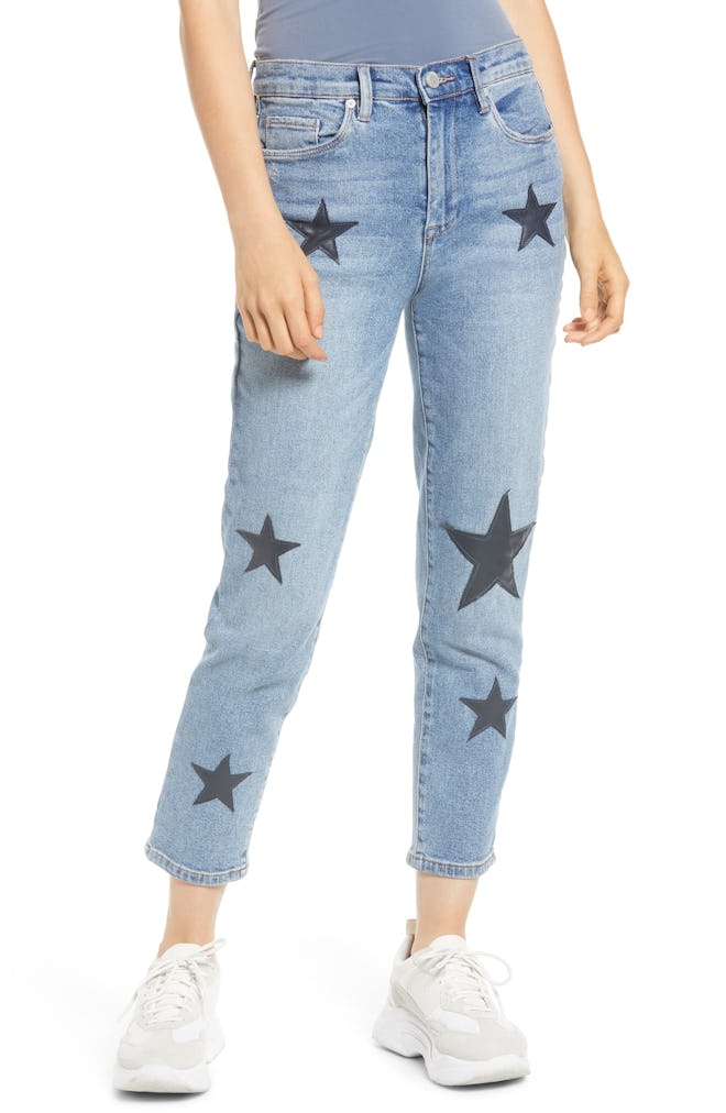Star Patch Skinny Jeans 