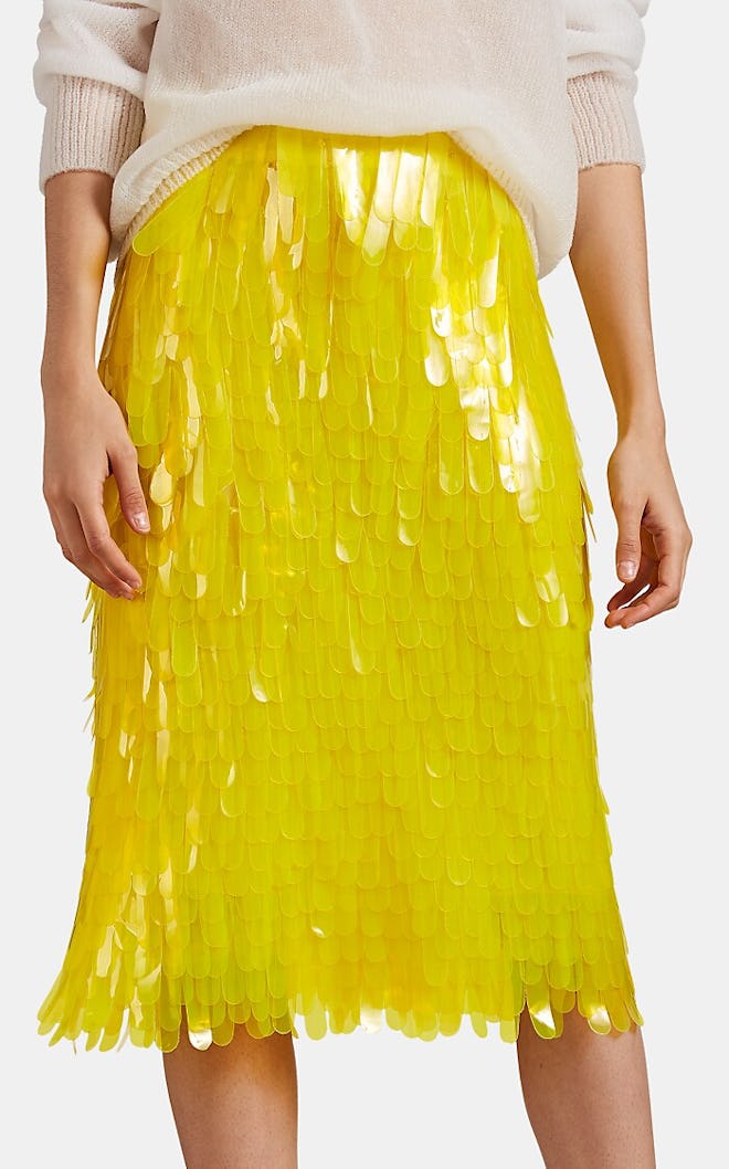 Yellow Pailette Skirt
