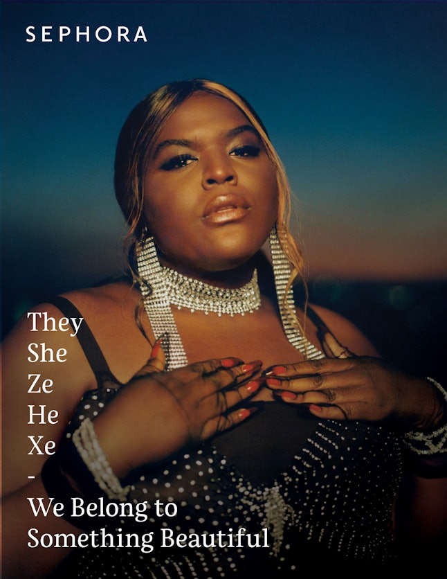 Image of transgender model for Sephora campaign