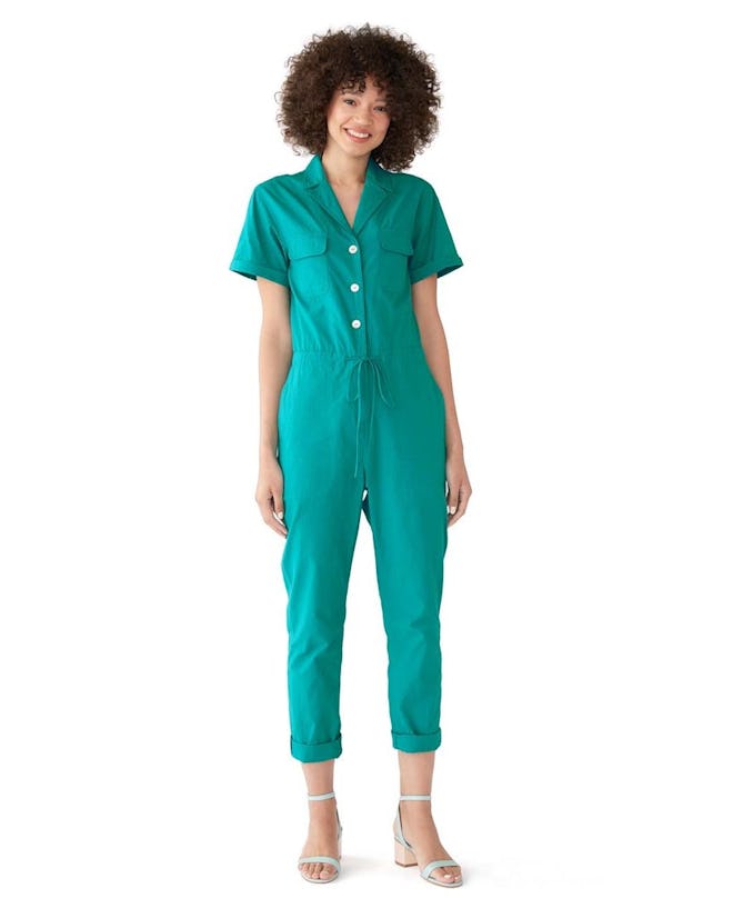 Matthew Utility Jumpsuit - Peacock