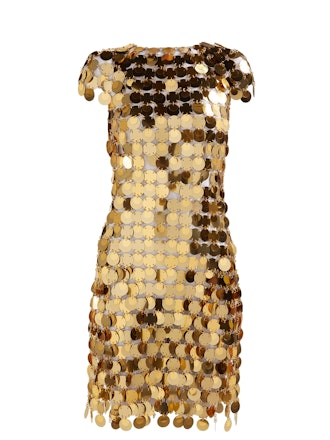 Paco Rabanne Chainmail sequin mini dress