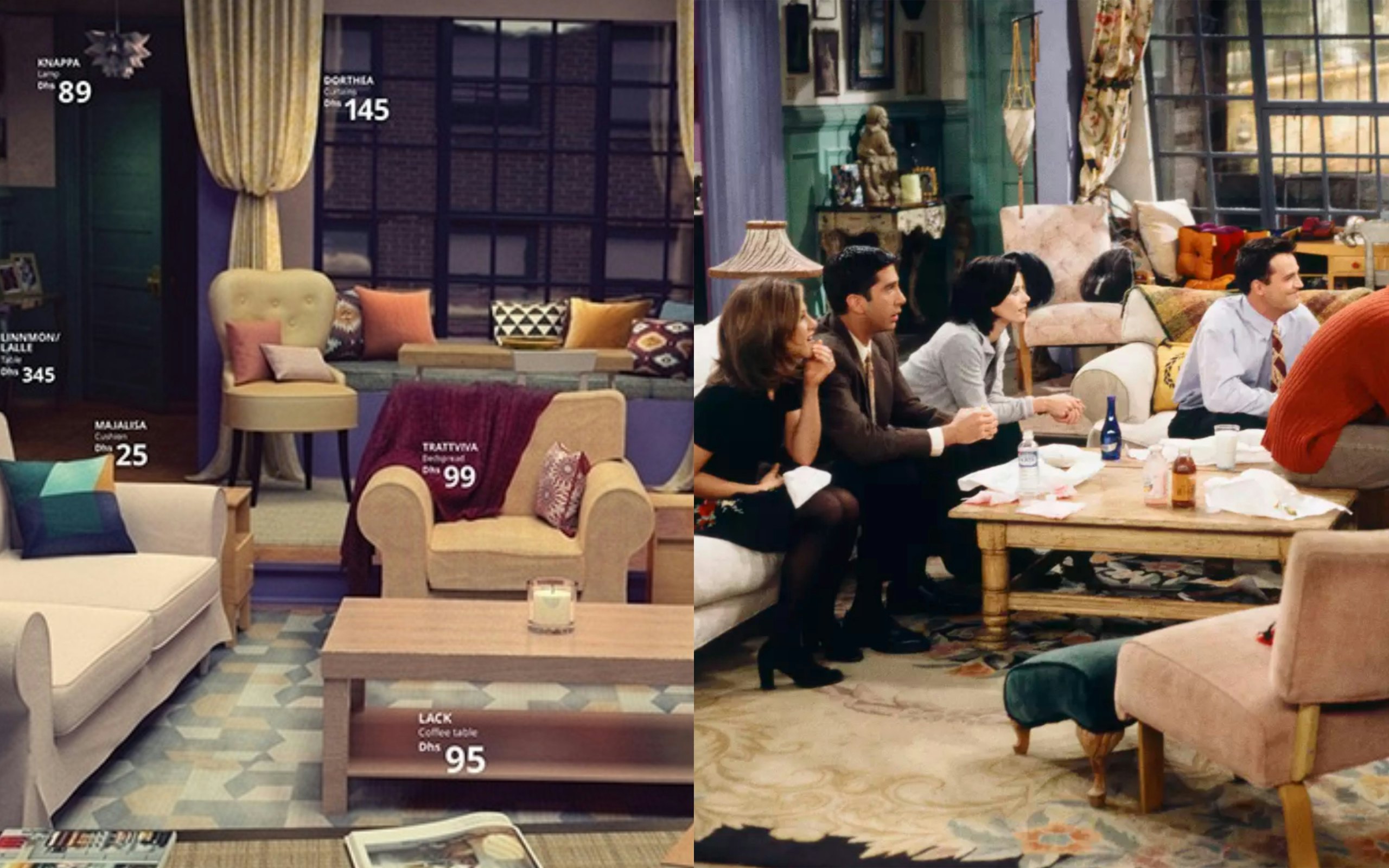 How To Recreate The Friends Living Room With Ikea Furniture