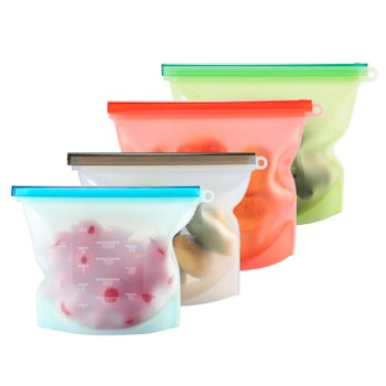 Reusable Silicone Food Bags (4-Pack)