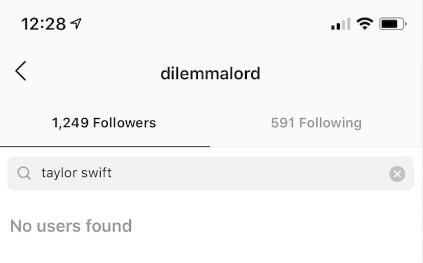 If you know the person's Instagram username, you can see whether they're following you by searching ...