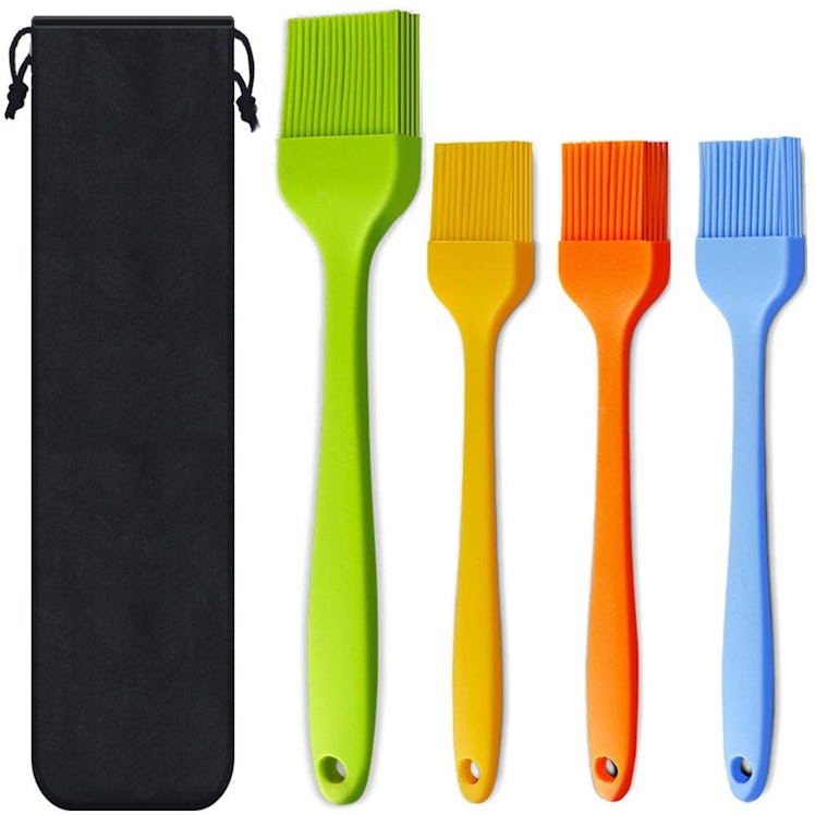 Consevisen Silicone Heat Resistant Pastry Brushes (4-Pack)