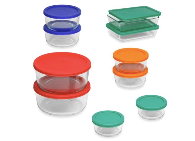 Pyrex® Storage Plus 20-Piece Container Set with Color Lids