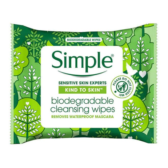 Simple Biodegradable Cleansing Face Wipes