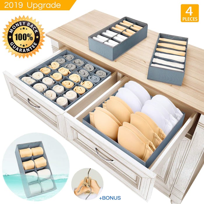 PureOrganics Underwear Organizer (4 Pieces)