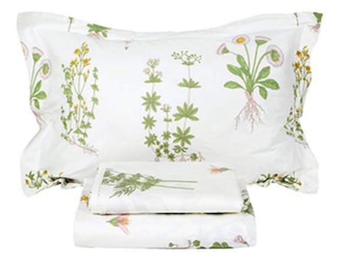 FADFAY Shabby Green Floral Sheet Set 