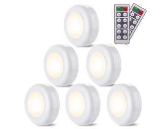  Elfeland LED Closet Lights With Remote (6-Pack)