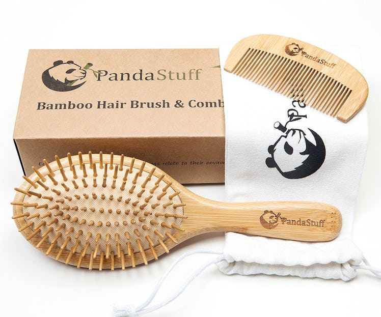 Panda Stuff Bamboo Hair Brush And Comb
