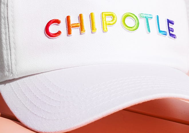 Chipotle 2019 "Love What Makes You Real" Pride Hat