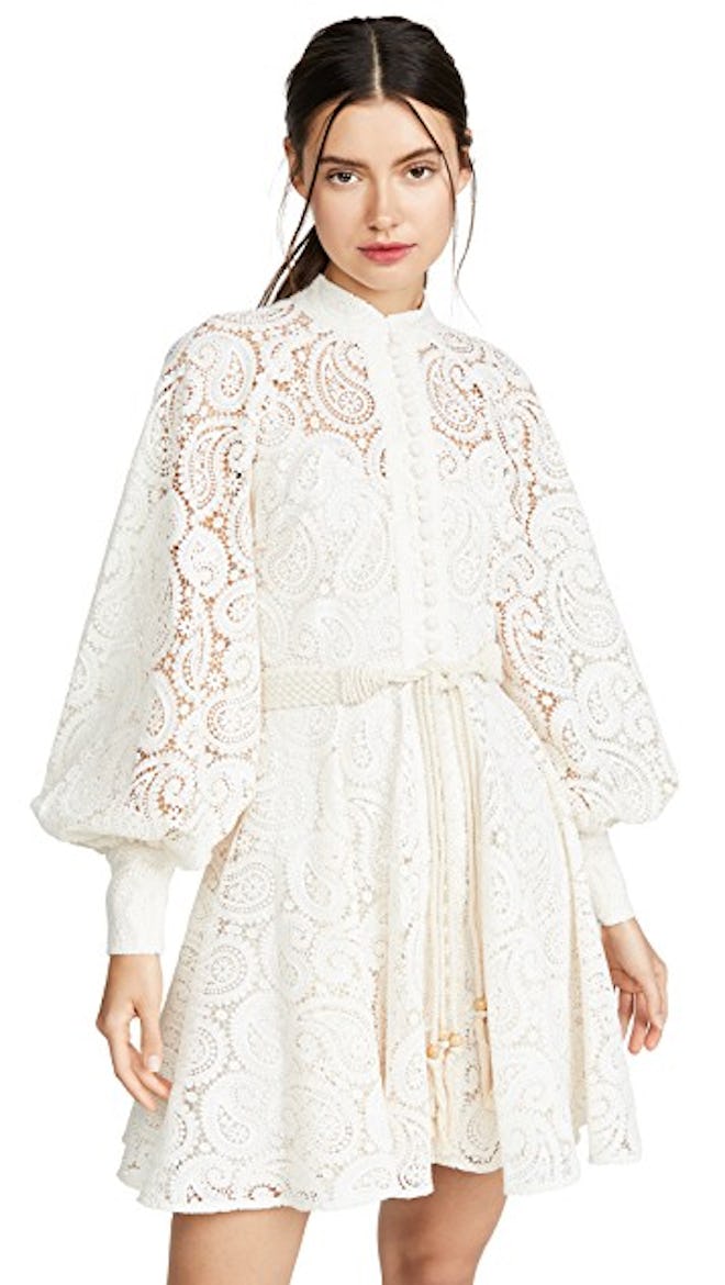 Amari Paisley Lace Short Dress